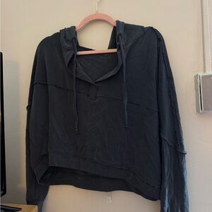 Charcoal Gray Hoodie Sweatshirt